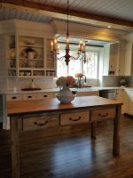 Floating kitchen islands, made to order, hand crafted from reclaimed lumber