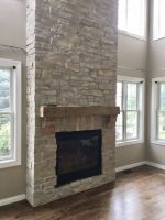 And now, the unveiled "after" photo to our Pleasant Prairie, Wisconsin fireplace makeover!!!