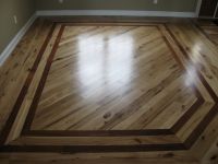 Hickory Floors with a unique detail