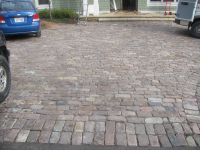 Beautiful paver brick driveway